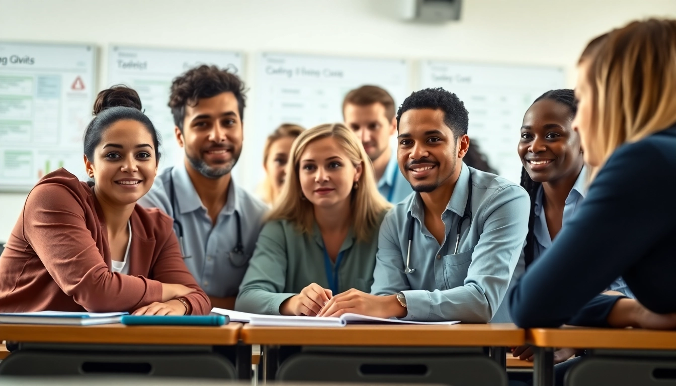 Achieve a certificate for medical billing and coding in an engaging classroom atmosphere with diverse students.