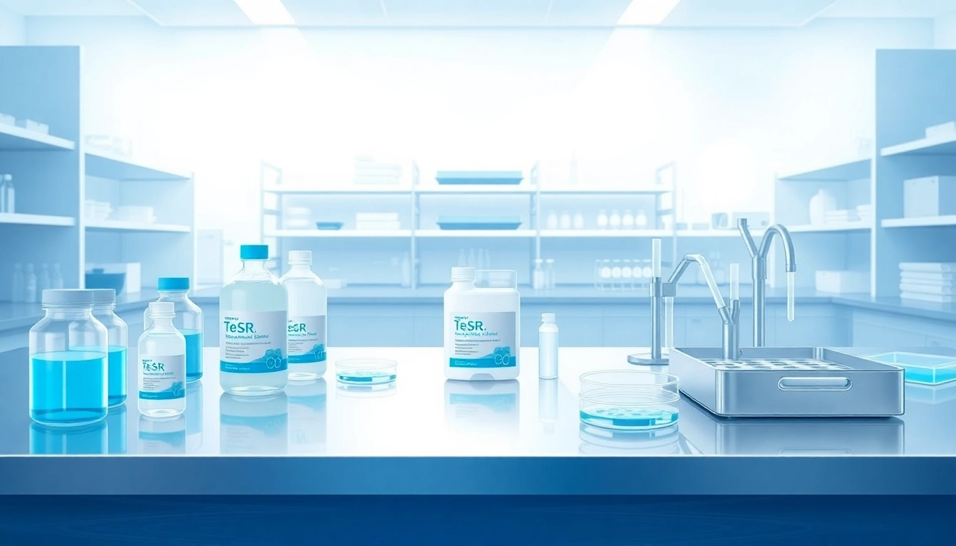 Showcasing TeSR™ Feeder-Free Pluripotent Stem Cell Media in a modern lab setting for all check.