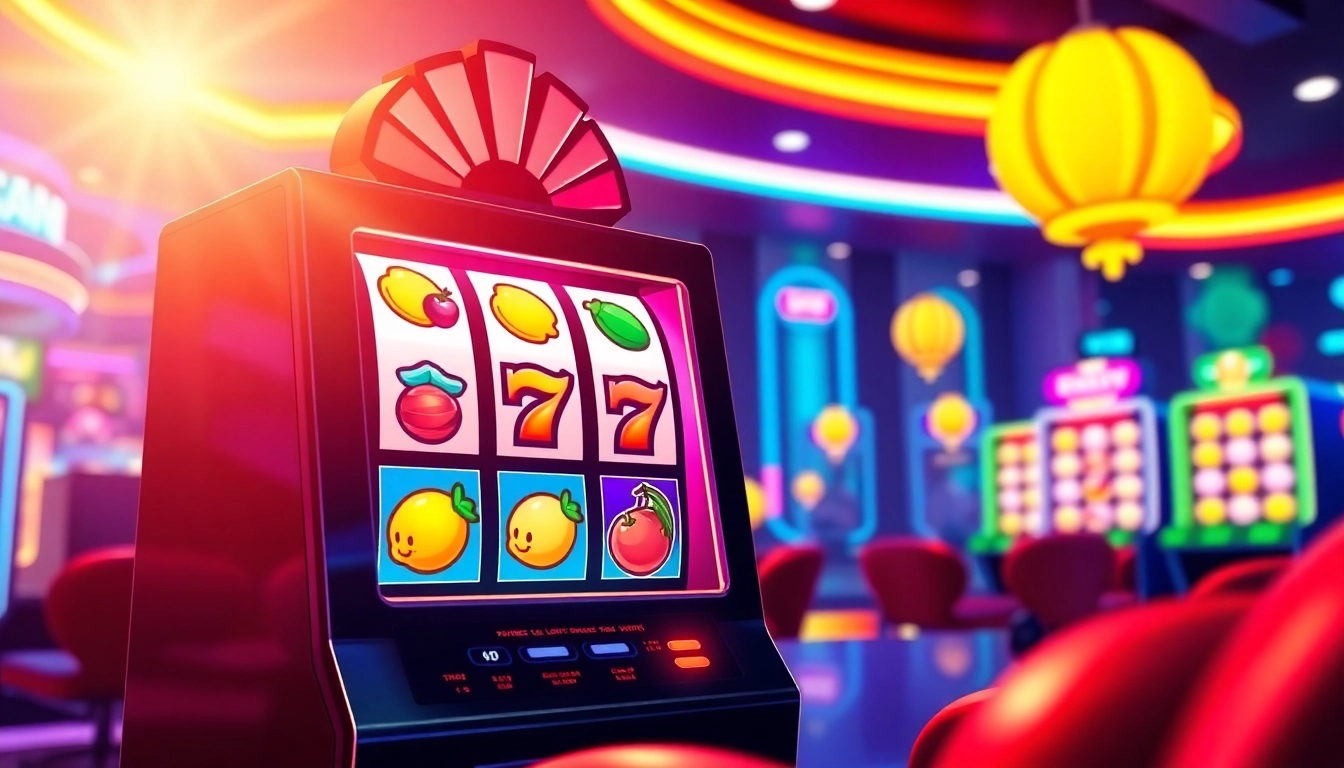 Menampilkan situs slot batman138 dengan mesin slot yang bersinar dan suasana kasino digital.