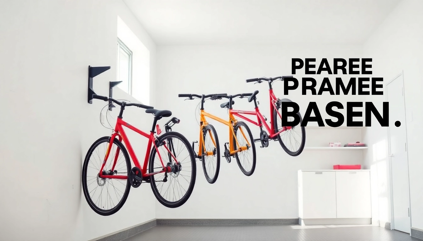 Utilize a space-saving bike rack for efficient bicycle storage in modern garages.